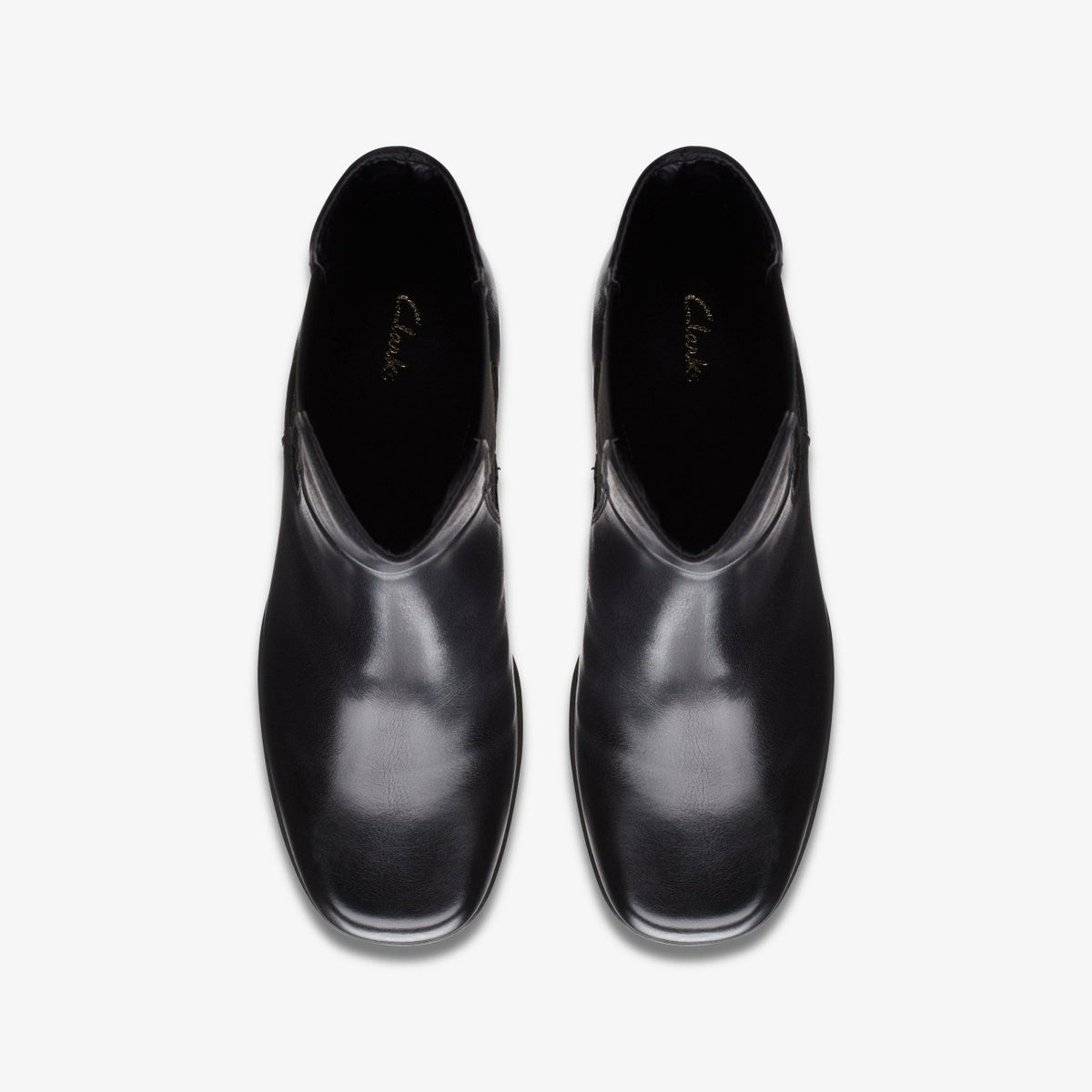 Women Pique Up Black Leather
