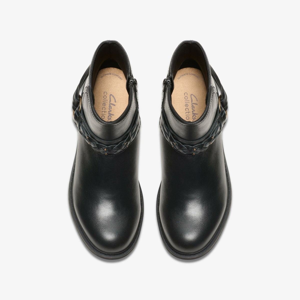 Women Hearth Kaylie Ankle Boot Black Leather