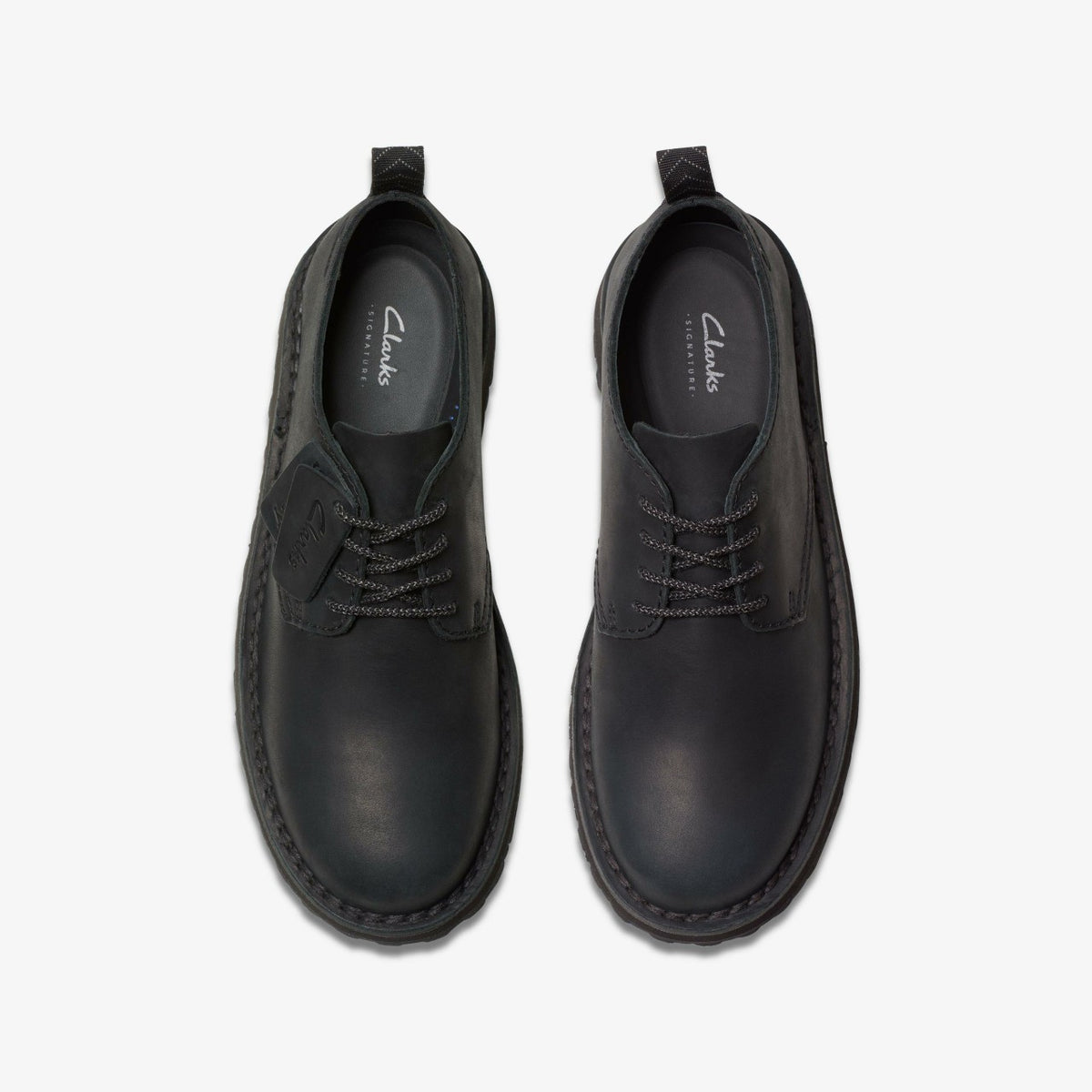 Men Solsbury Lace Black Leather