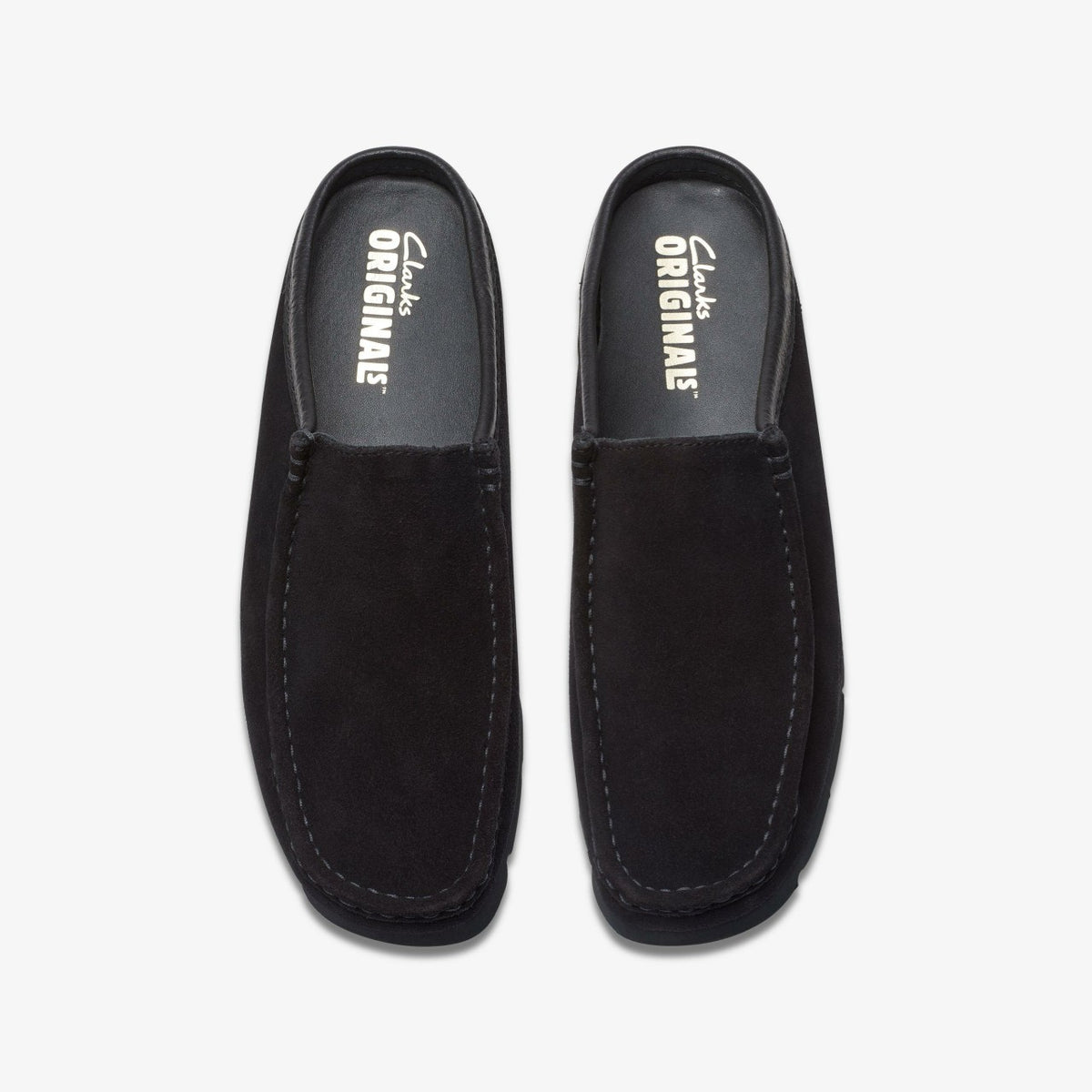 Men Wallabee Slip Black Suede