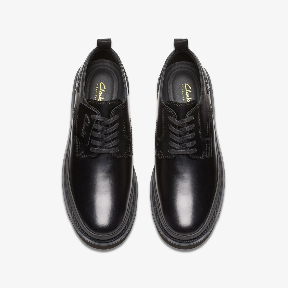 Men Badell Lace Black Leather