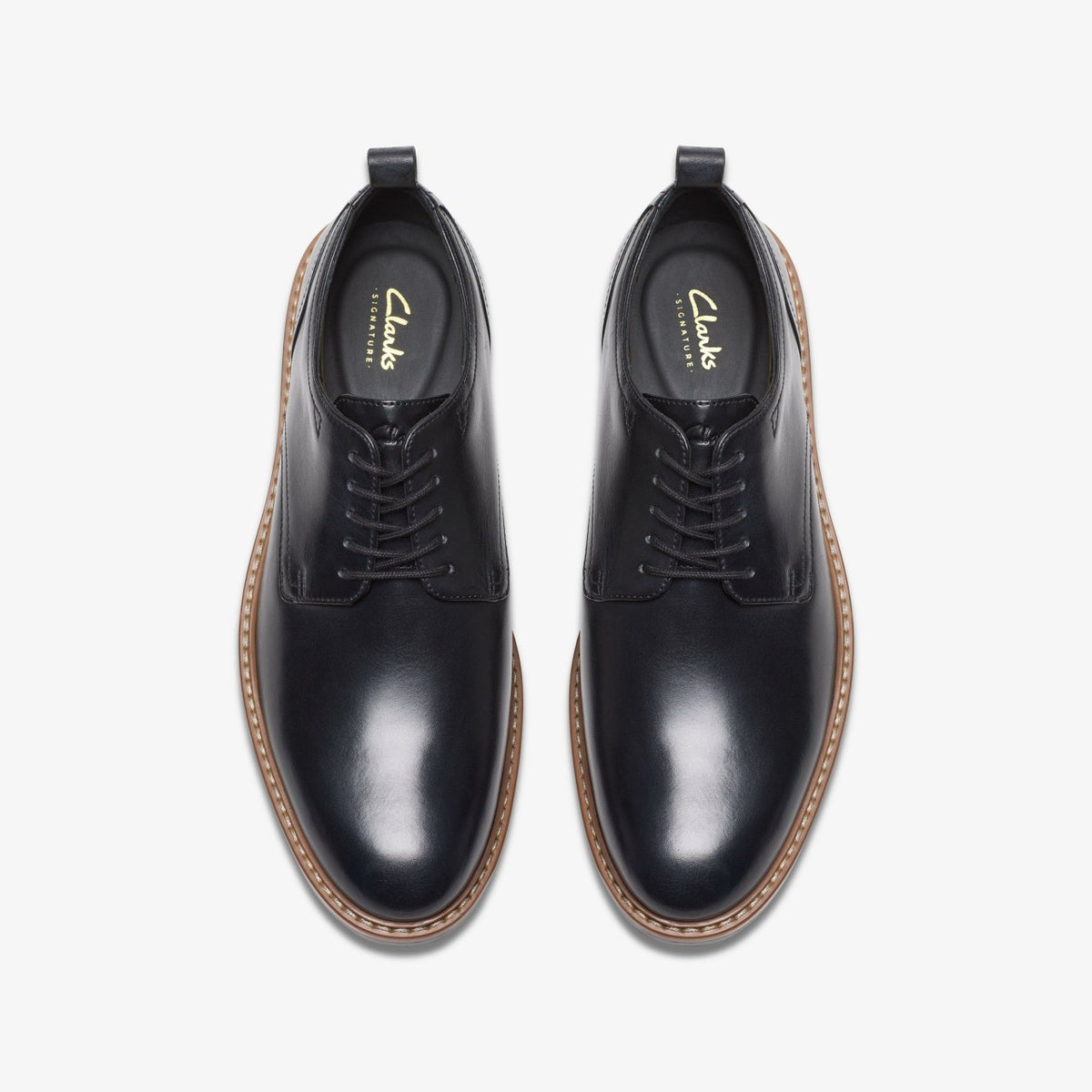 Men Aldwin Lace Black Leather