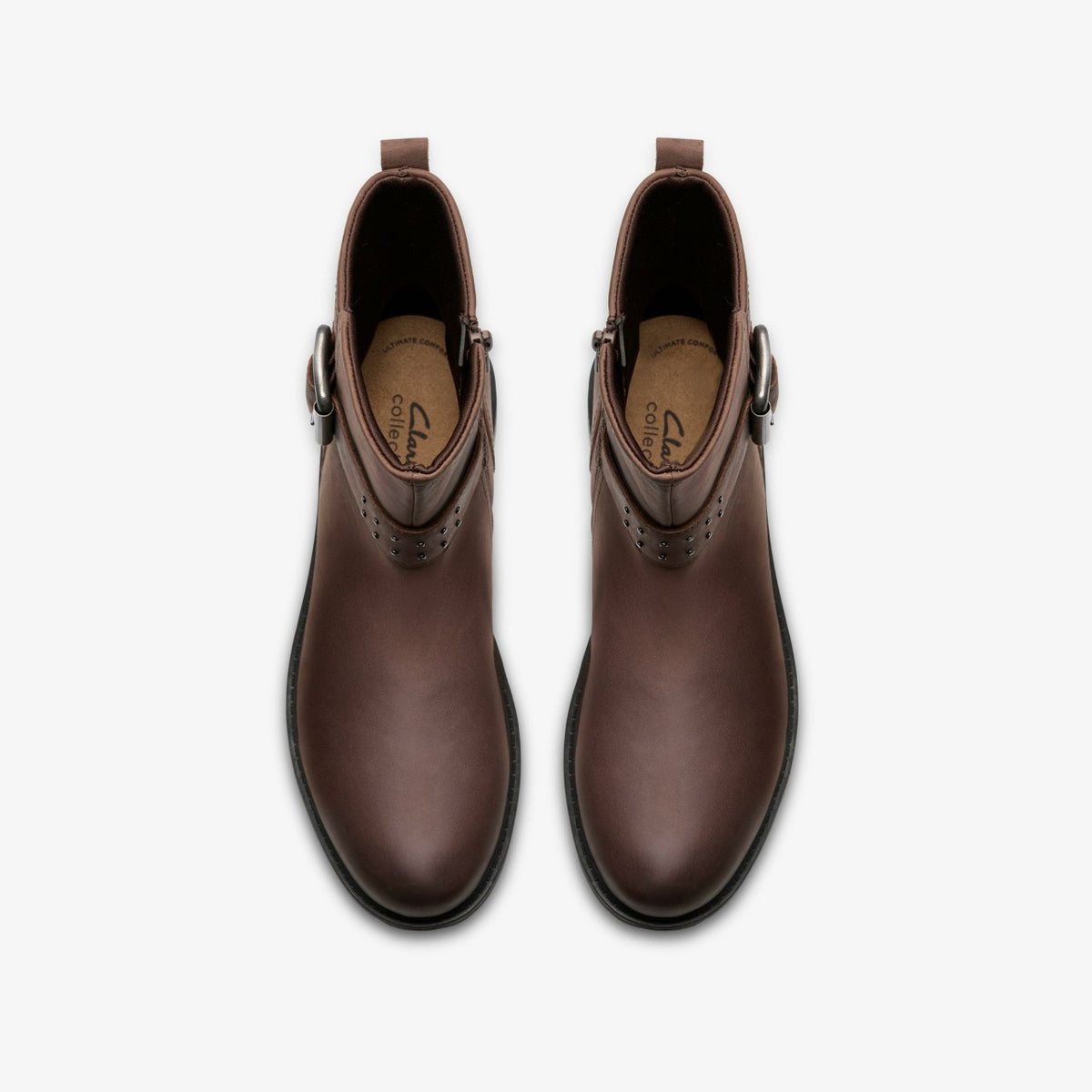 Women Hearth Buckle Dark Brown