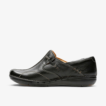 Women Un Loop Black Leather