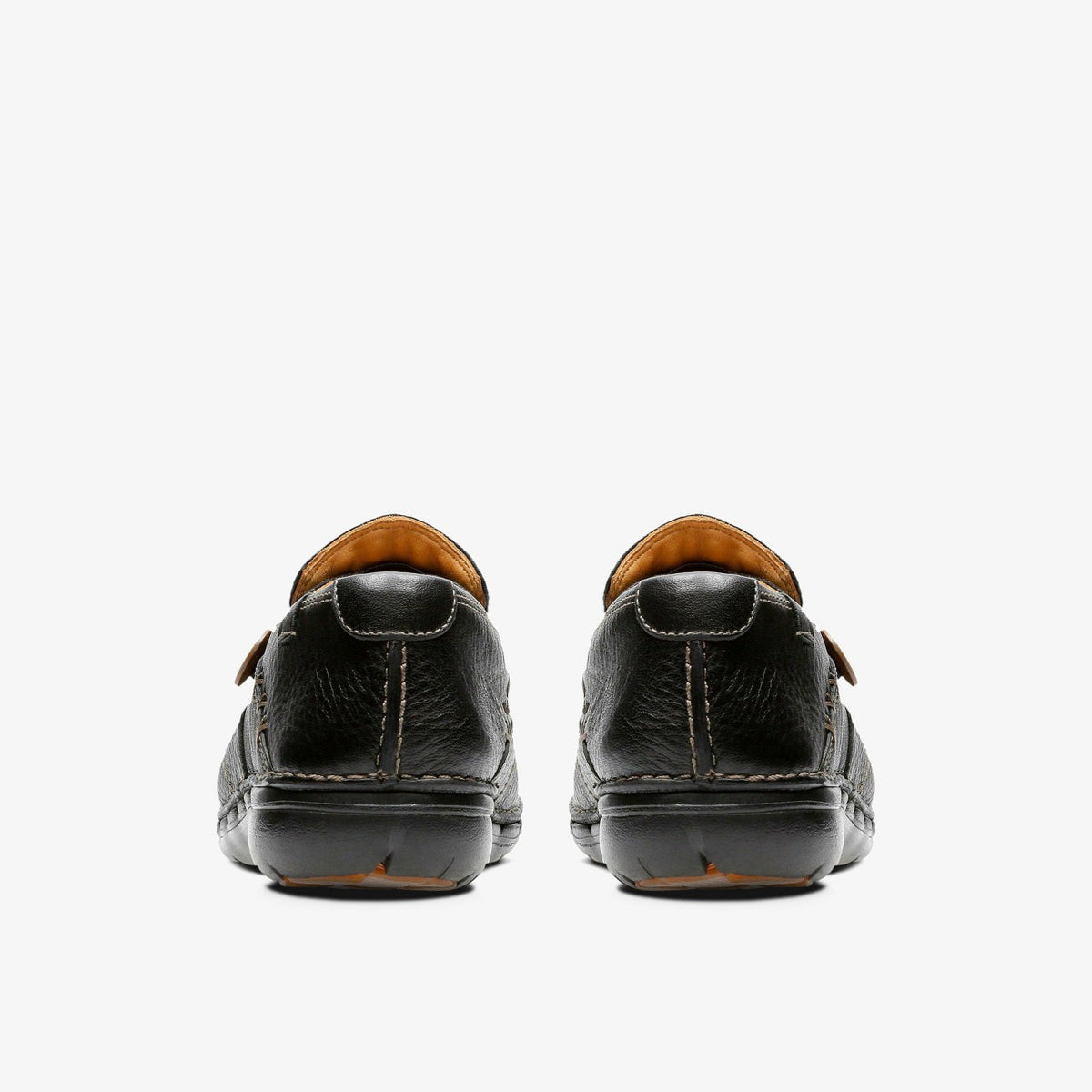 Women Un Loop Black Leather