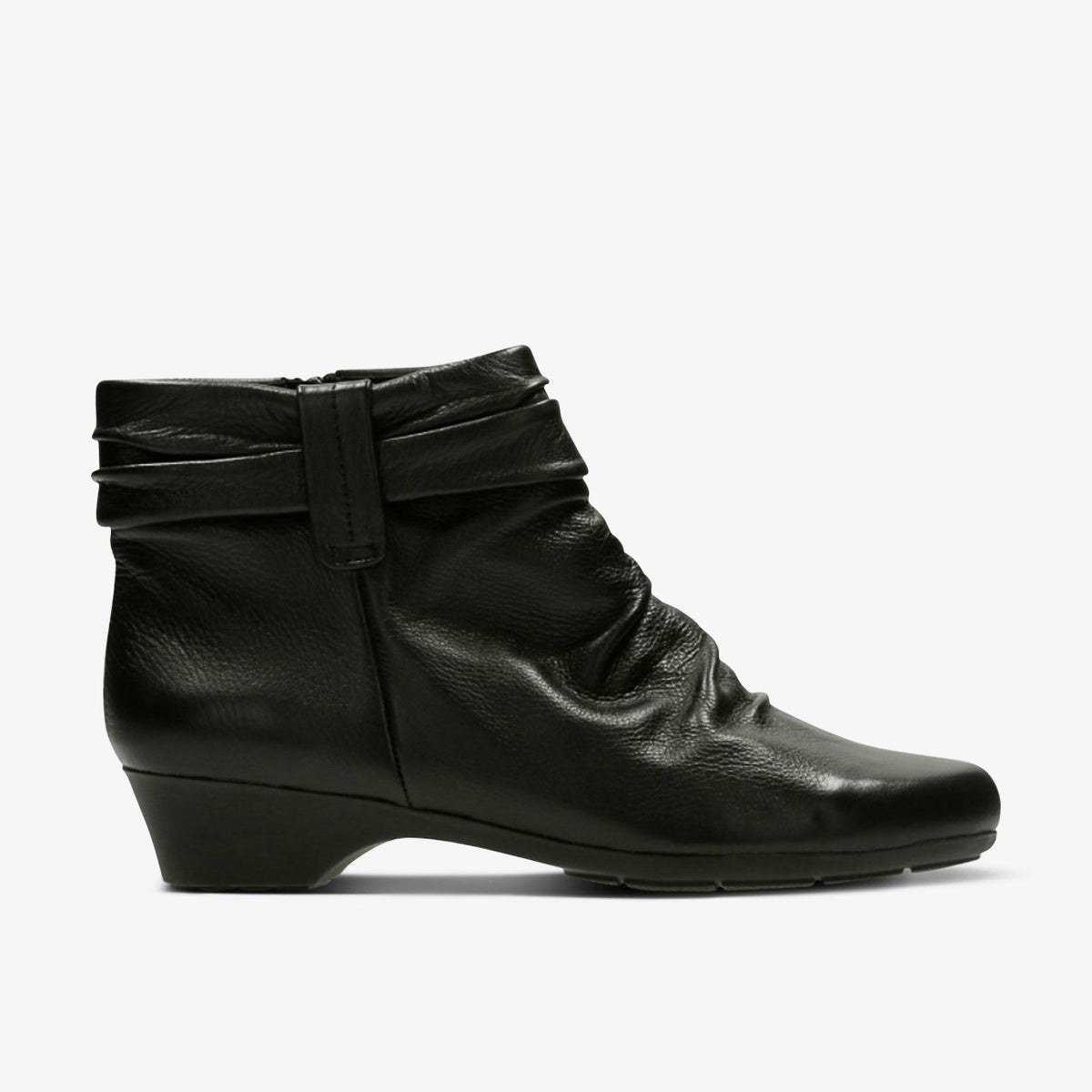 Women Matron Ella Ankle Boot Black Leather