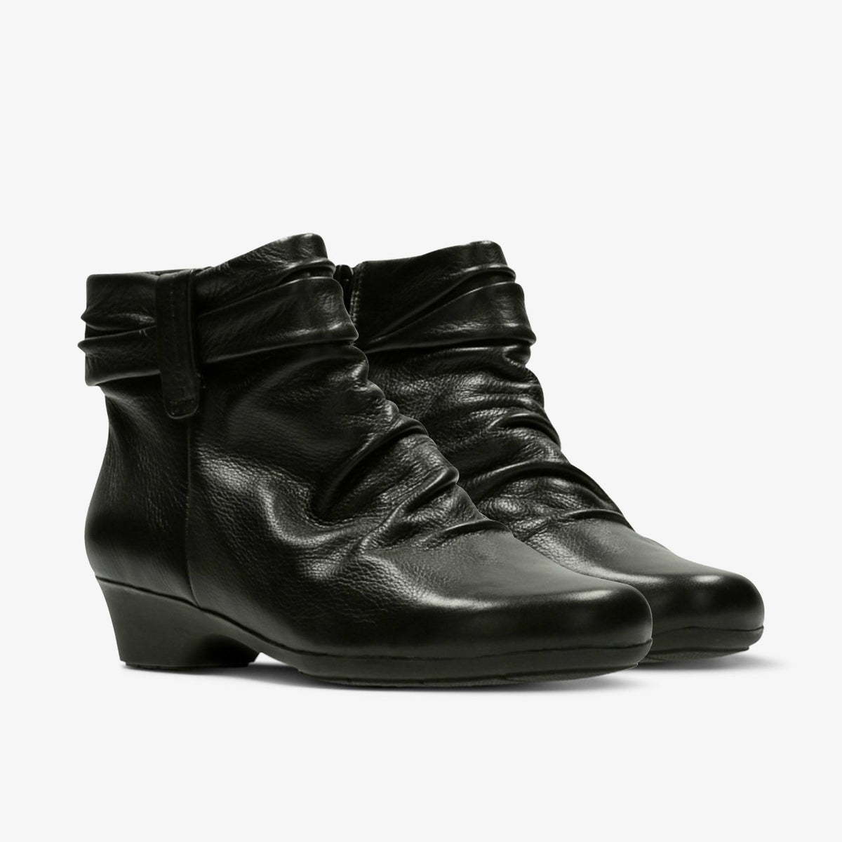 Women Matron Ella Ankle Boot Black Leather