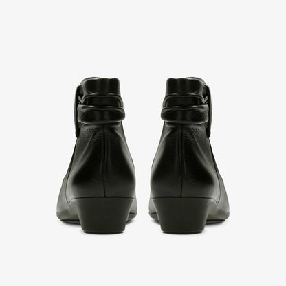 Women Matron Ella Ankle Boot Black Leather