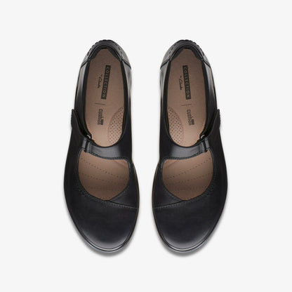 Women Hope Henley Black Leather