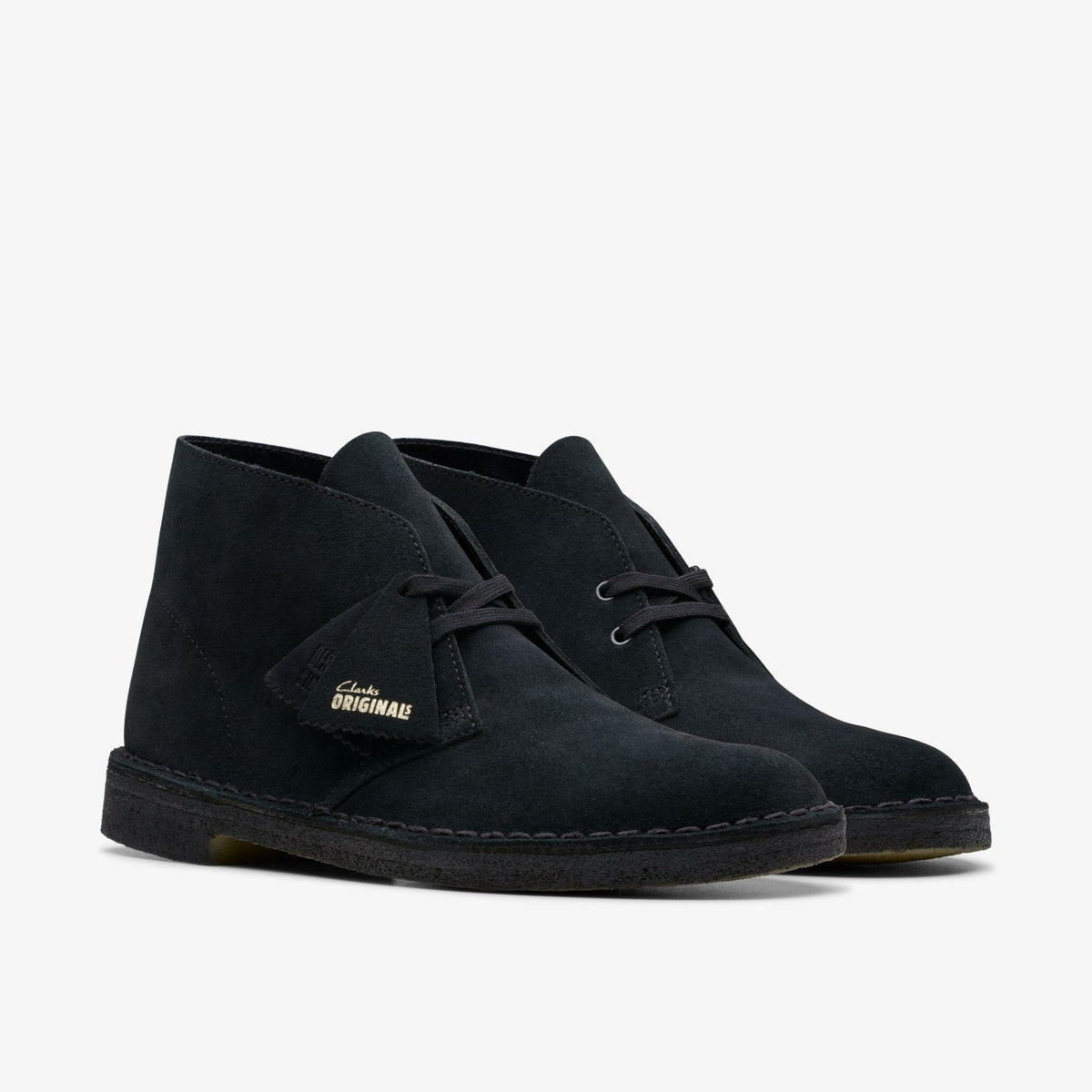 Men Desert Boot Black Suede