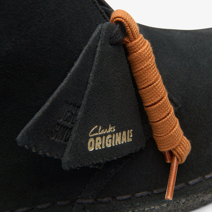 Men Desert Boot Black Suede