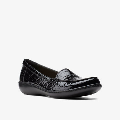 Women Ashland Jam Black Patent/Crocodile