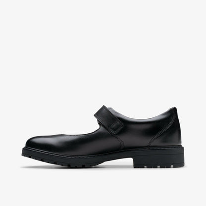 Kids Loxham Walk Youth Black Leather