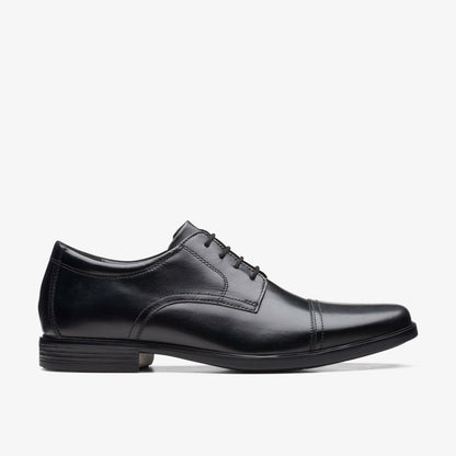 Men Howard Cap Black Leather