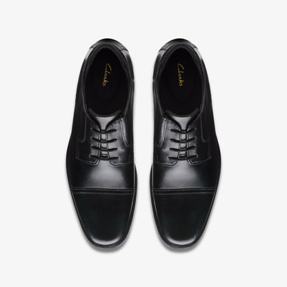 Men Howard Cap Black Leather