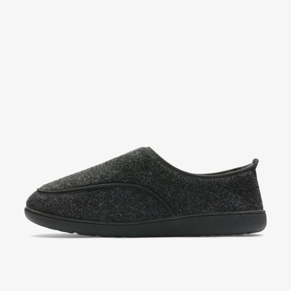 Men King Riptape Slipper Dark Grey Felt