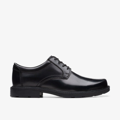 Men Kerton Lace Black Leather