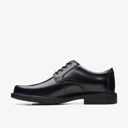 Men Kerton Lace Black Leather