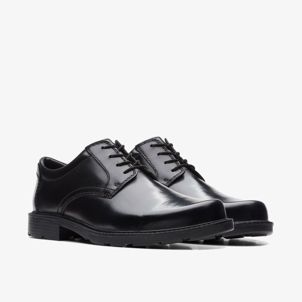 Men Kerton Lace Black Leather