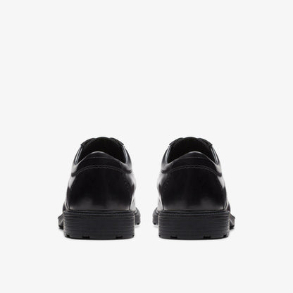 Men Kerton Lace Black Leather