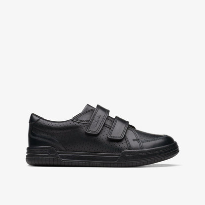 Kids Fawn Strap Kid Black Leather