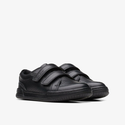Kids Fawn Strap Kid Black Leather