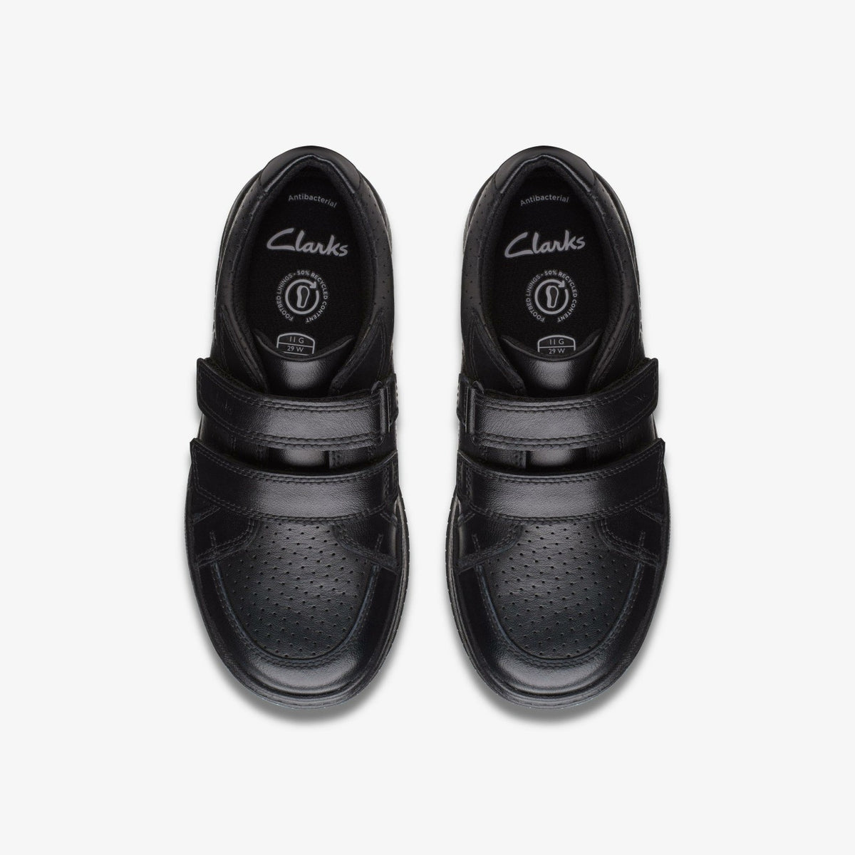 Kids Fawn Strap Kid Black Leather