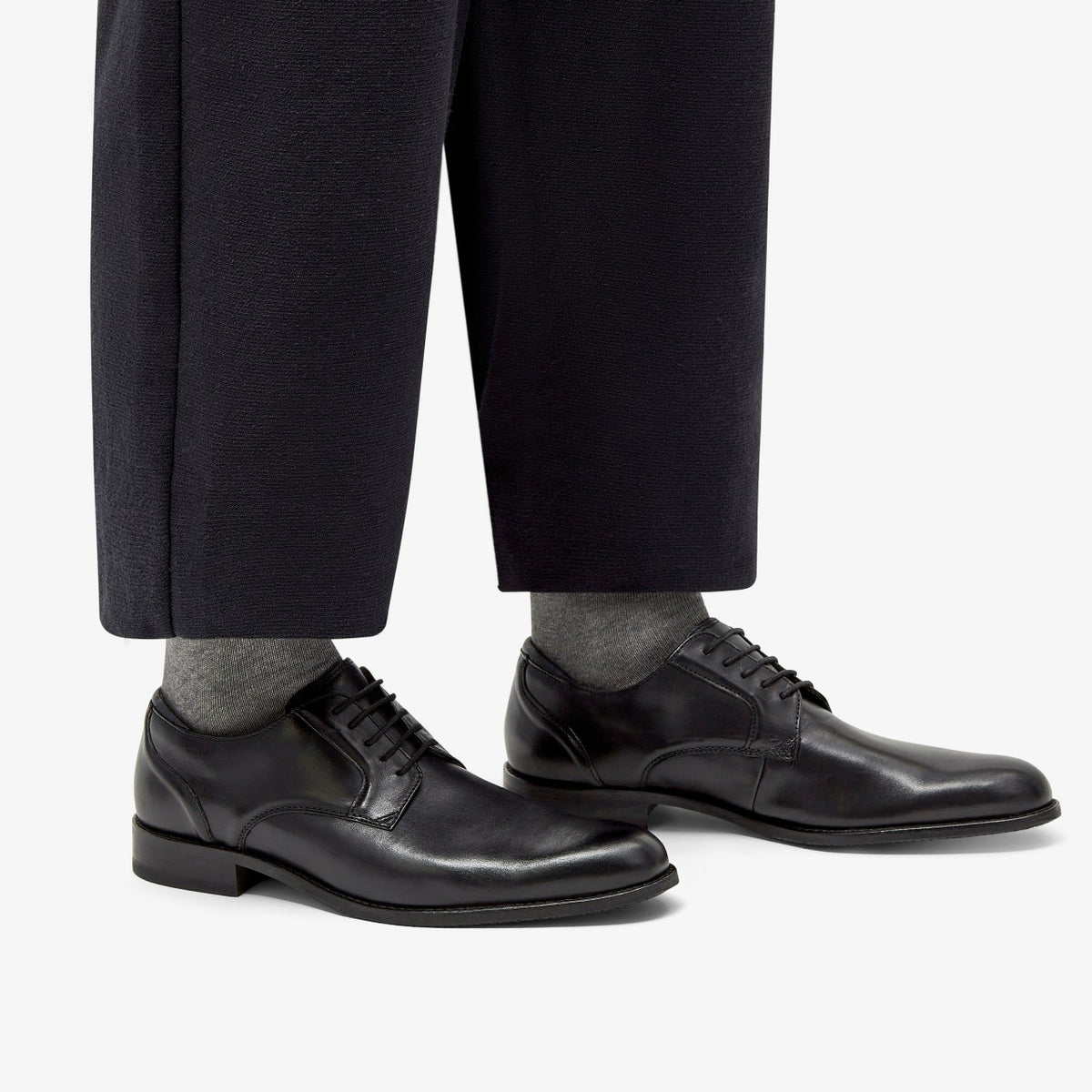 Men Craft Arlo Lace Black Leather