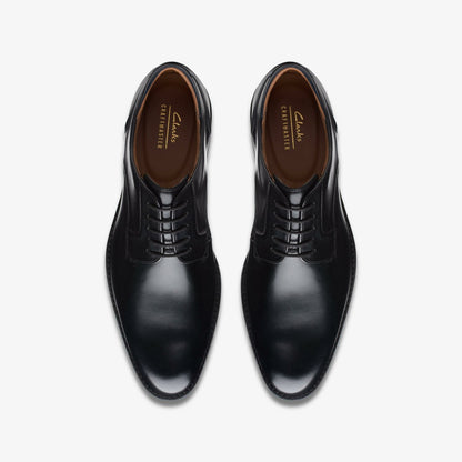 Men Craft Arlo Lace Black Leather
