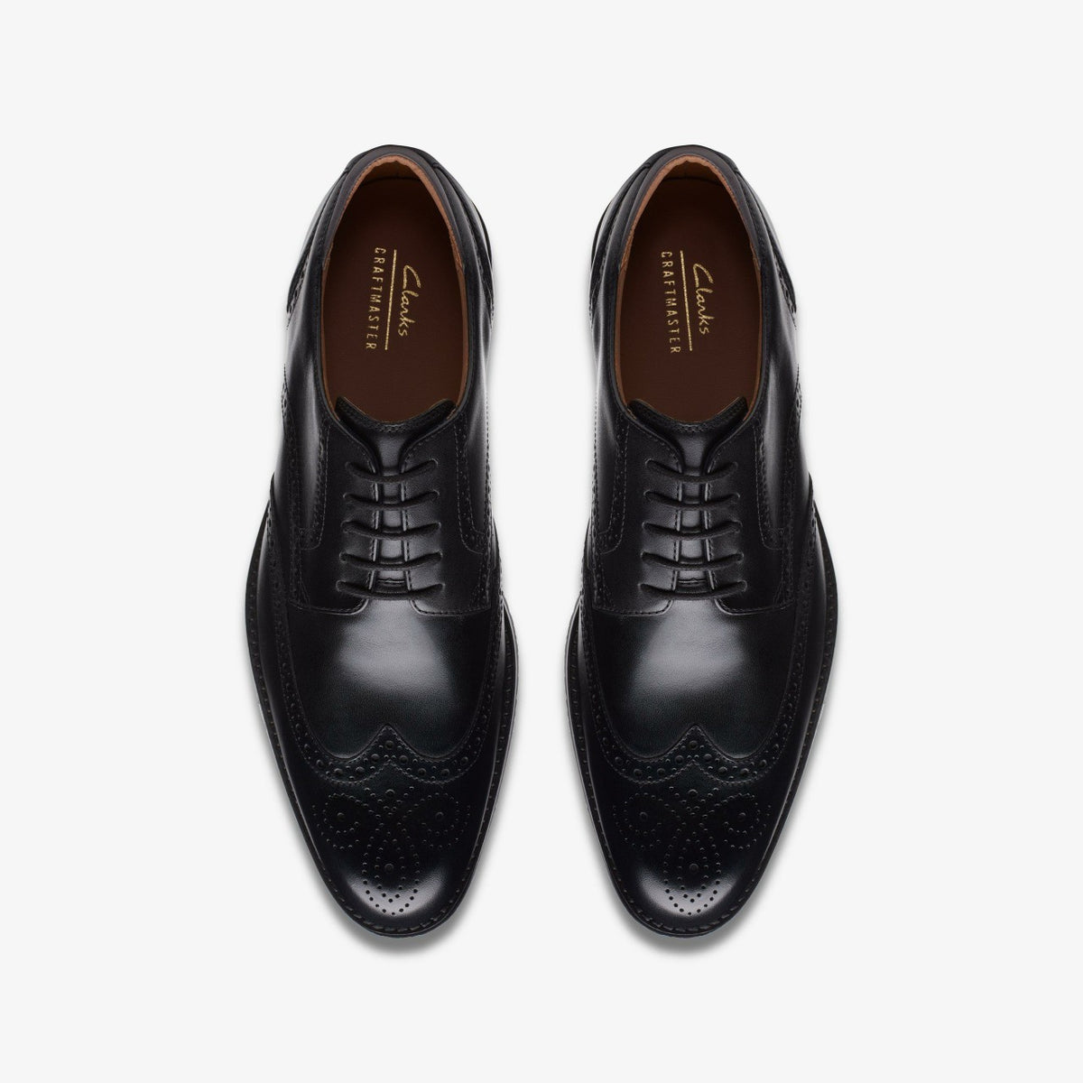Men Craft Arlo Limit Brogue Black Leather