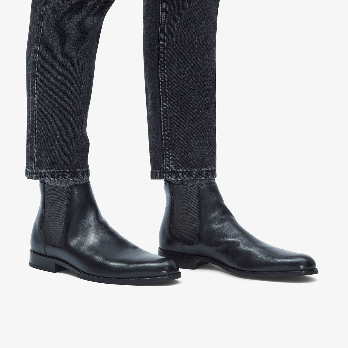 Men Craft Arlo Top Chelsea Boot Black Leather