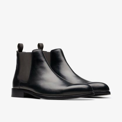 Men Craft Arlo Top Chelsea Boot Black Leather