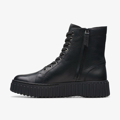 Women Torhill Rise Ankle Boot Black Leather