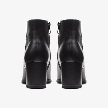 Women Freva 55 Zip Ankle Boot Black Leather