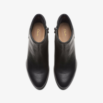 Women Freva 55 Zip Ankle Boot Black Leather