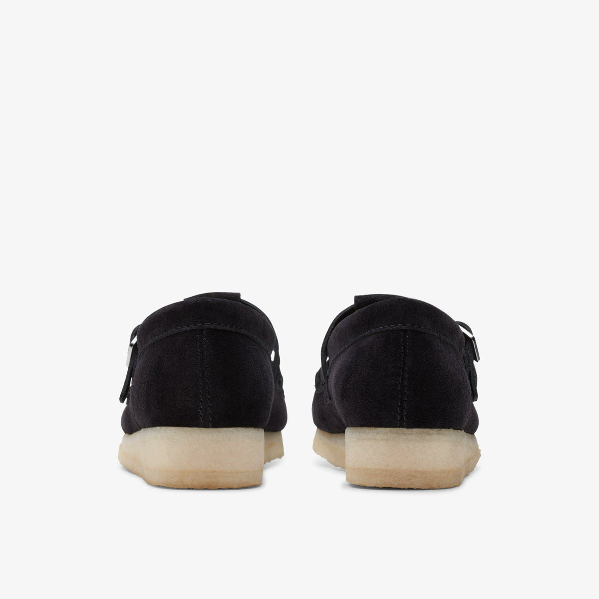 Women Wallabee T Bar Black Suede