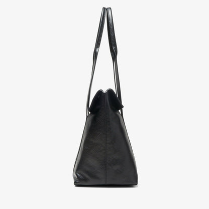 Women Dress Day Black Leather