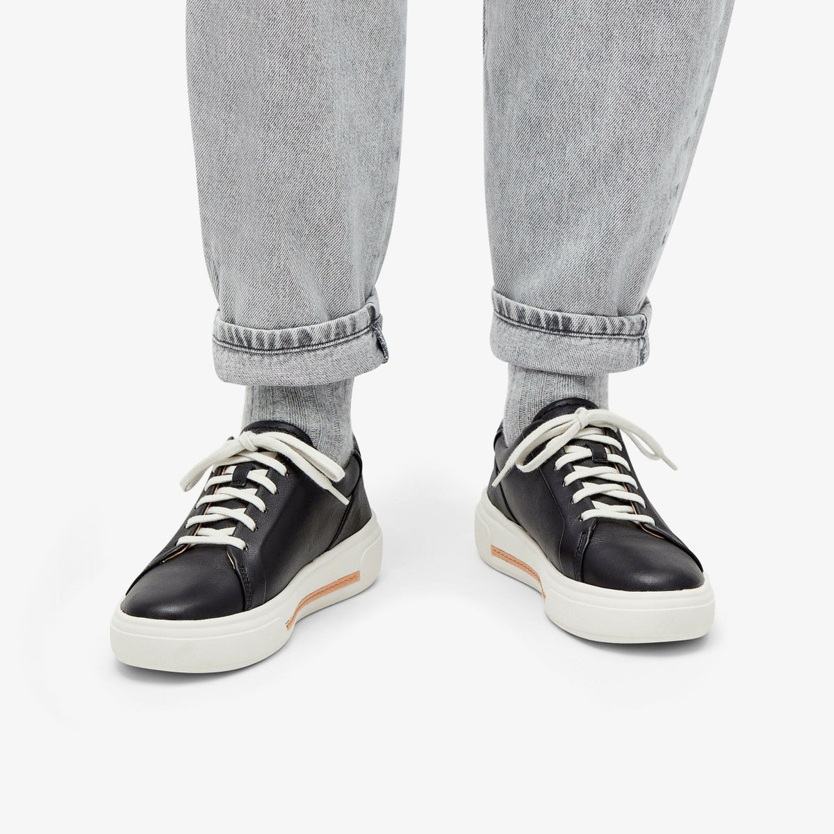 Women Hollyhock Walk Black Leather