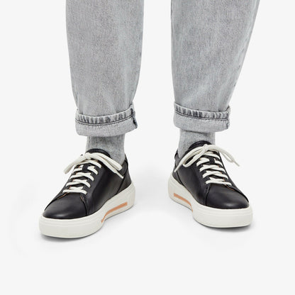 Women Hollyhock Walk Black Leather