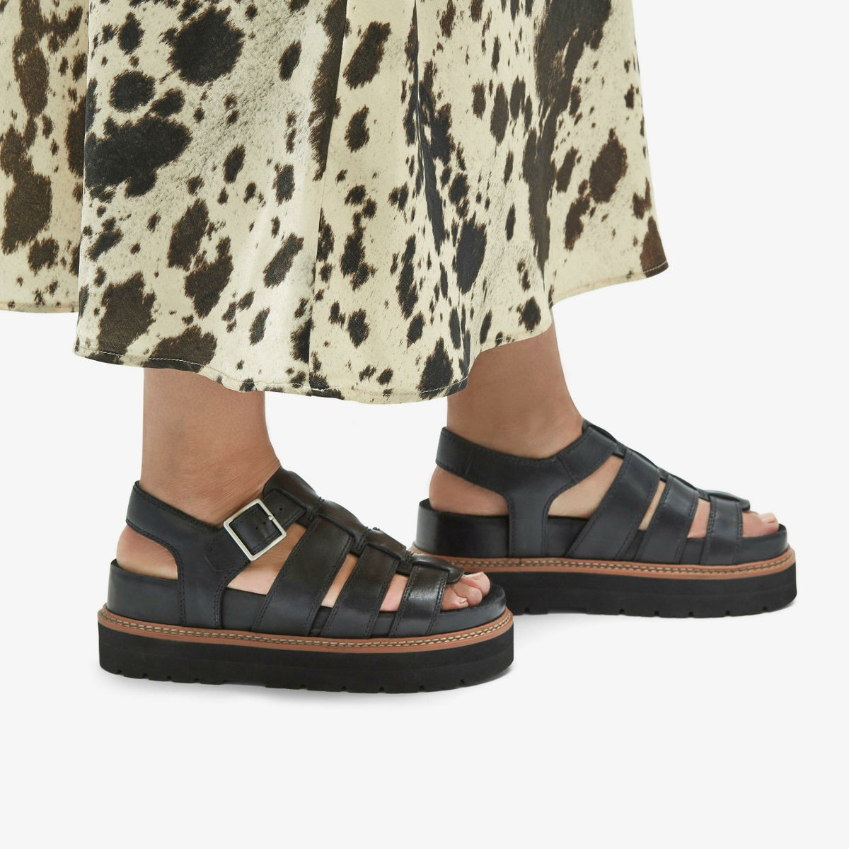 Women Orianna Twist Black Leather