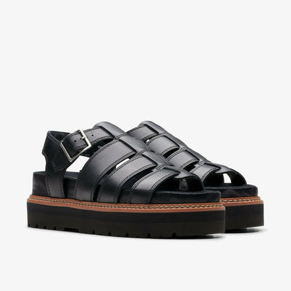 Women Orianna Twist Black Leather
