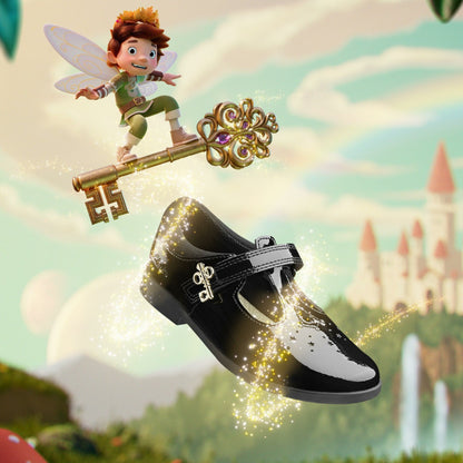 Kids Lock Shine Kid Black Patent