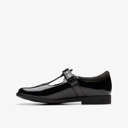 Kids Lock Shine Kid Black Patent