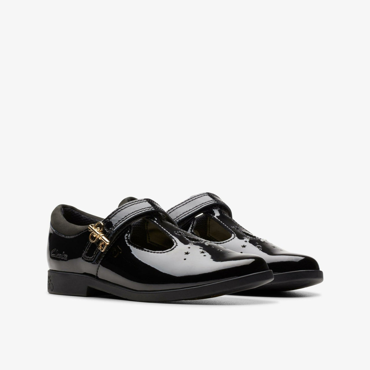 Kids Lock Shine Kid Black Patent