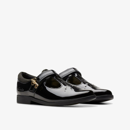 Kids Lock Shine Kid Black Patent
