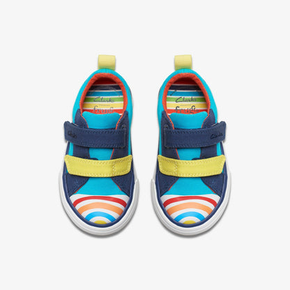 Kids Foxing Ocean Toddler Blue Multicolour