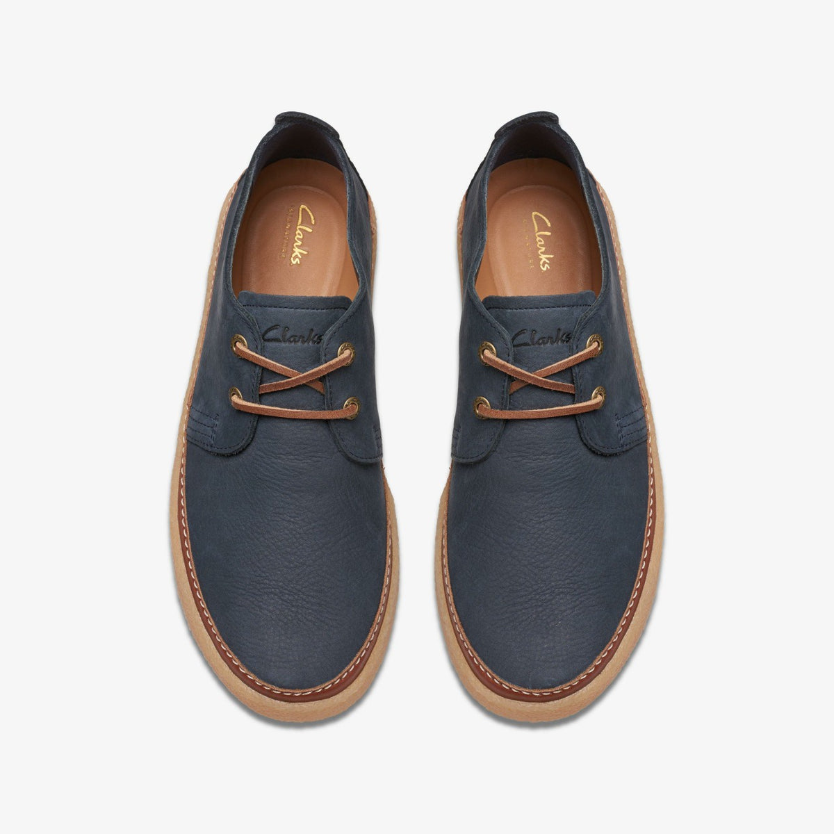 Men Clarkwood Low Navy Nubuck