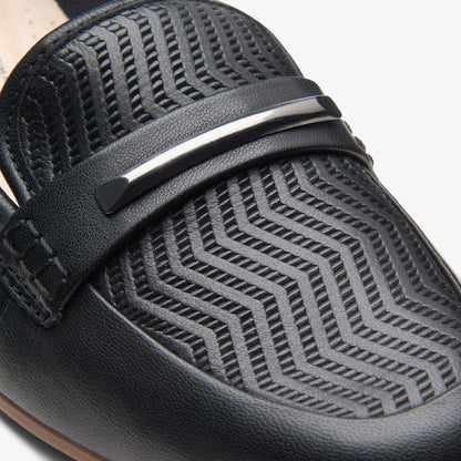 Women Juliet Aster Black Leather