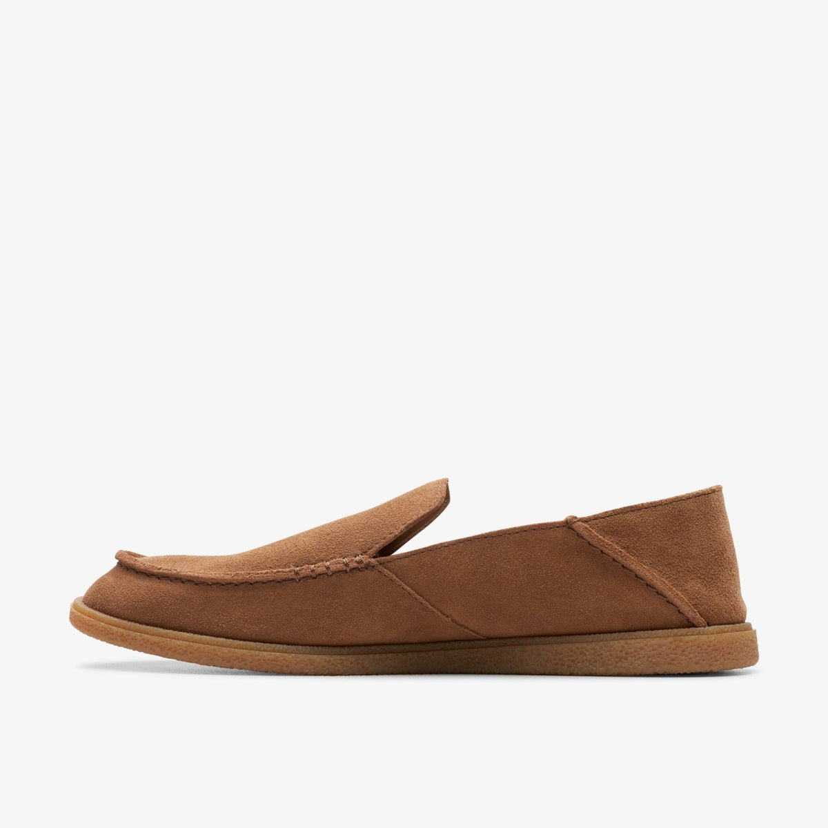 Men Clark Bay Step Loafer Cola Suede