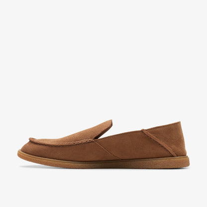 Men Clark Bay Step Loafer Cola Suede